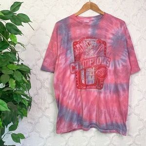 Detroit Red Wings 2008 Stanley Cup Tie-Dye Tee